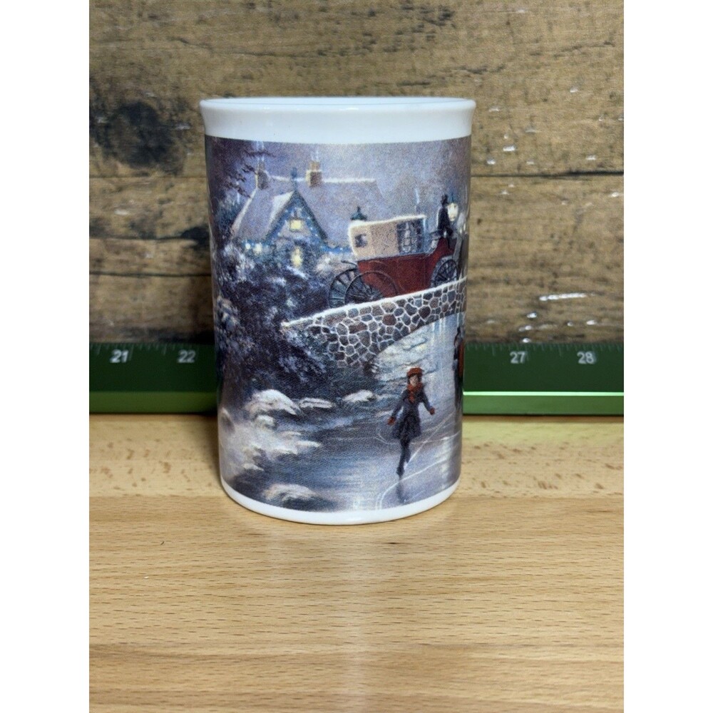 🔥Thomas Kinkade Holiday at Everett's Cottage  2016 Coffee Tea Mug 12 oz - Picture 2 of 12